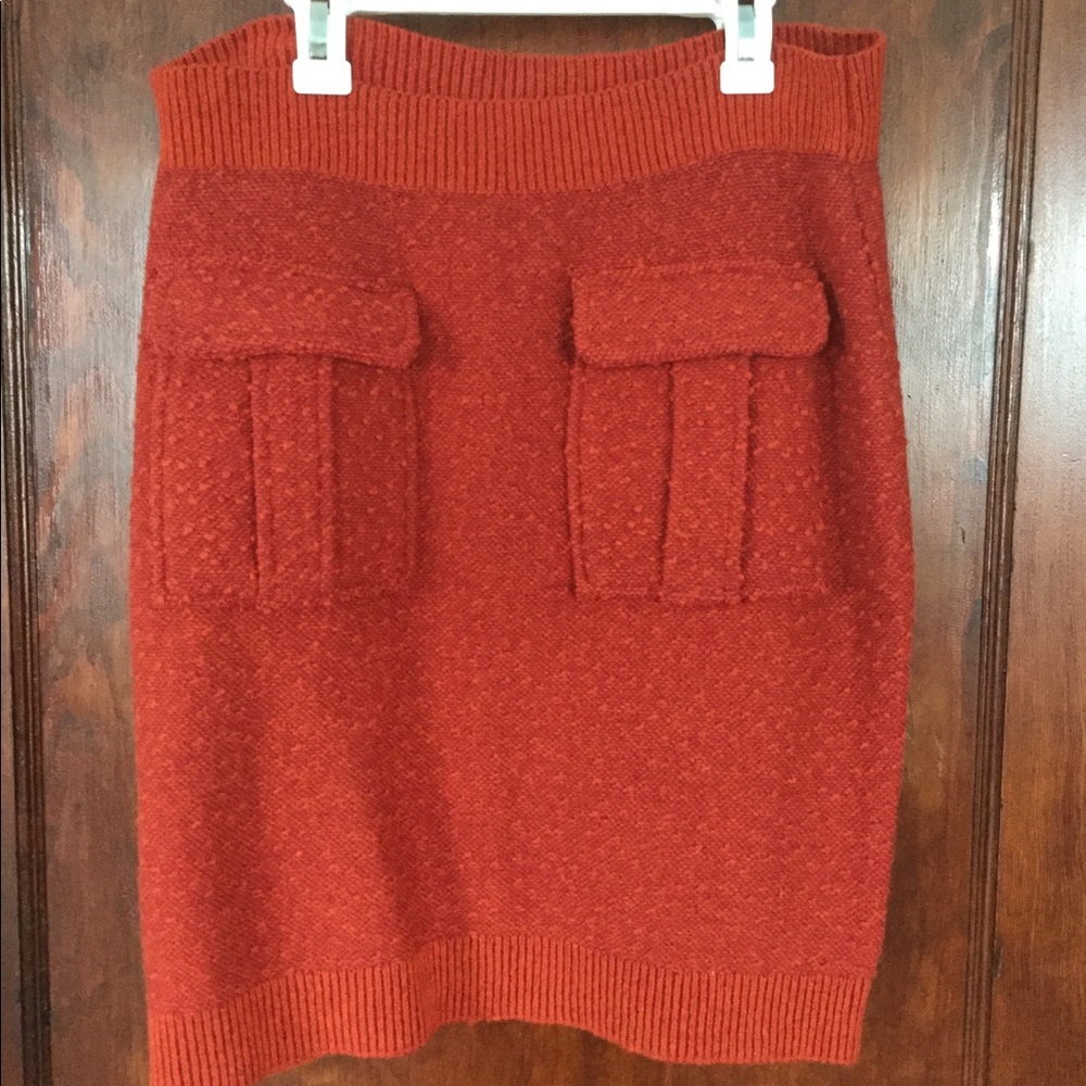 Anthropologie wool pencil skirt